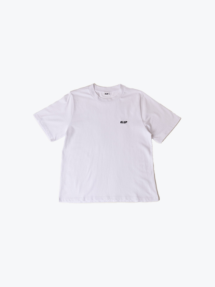 KLUP – KLUP - W' Basic Logo Tee Wit - T-Shirts - Dames – Wit – T-Shirts