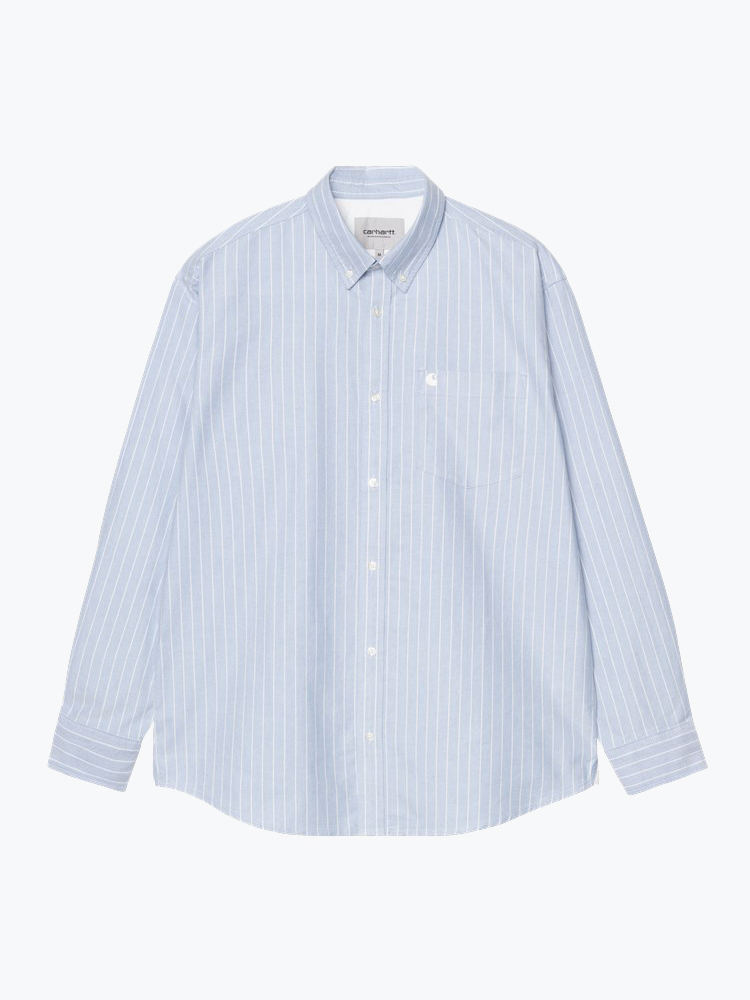 Carhartt WIP – Carhartt WIP - L/S Cassel Shirt Beige - Overhemden - Heren – Beige – Overhemden