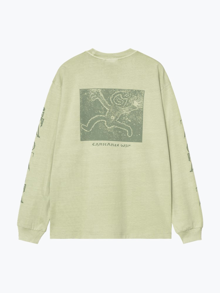 Carhartt WIP – Carhartt WIP - L/S Terrestrial T-Shirt Groen - T-Shirts - Heren – Groen – T-shirts