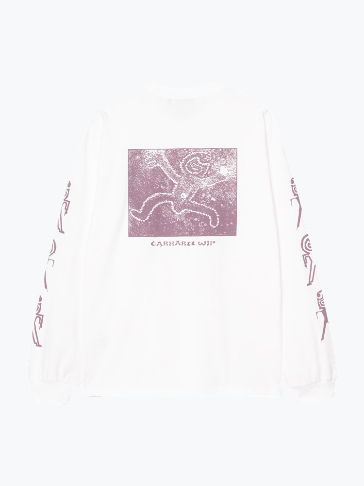 Carhartt WIP – Carhartt WIP - L/S Terrestrial T-Shirt Wit - T-Shirts - Heren – Wit – T-shirts