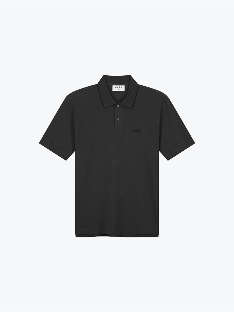 OLAF – Olaf - Signature Polo Charcoal - T-Shirts - Heren – Grijs – T-Shirts