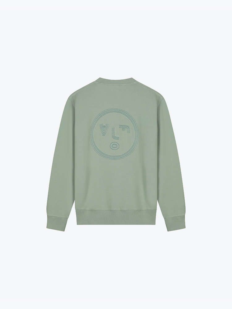 OLAF – Olaf - Lined Face Crewneck Green Milieu - Truien - Heren – Groen – Truien