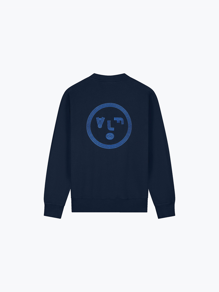 OLAF – Olaf - Lined Face Crewneck Navy - Truien - Heren – Blauw – Truien