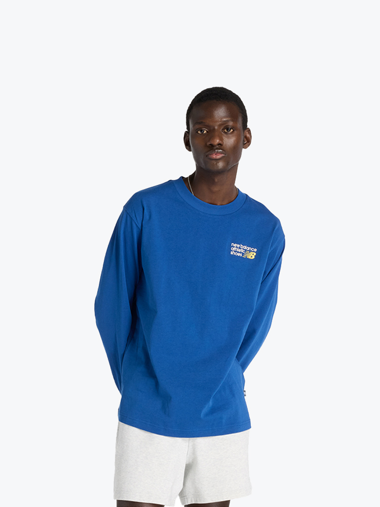 New Balance – New Balance - MT51931GAB Galaxybl - T-Shirts - Heren – Blauw – T-Shirts