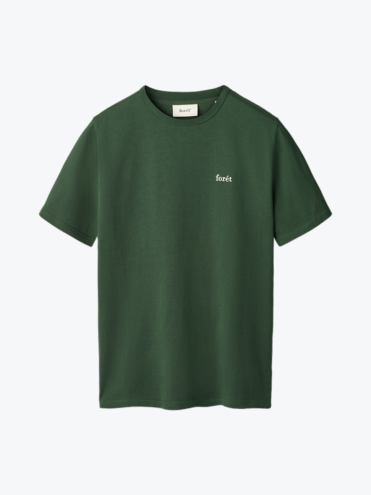 Foret – Foret - Oak T-Shirt Dark Green - T-Shirts - Heren – Groen – T-Shirts