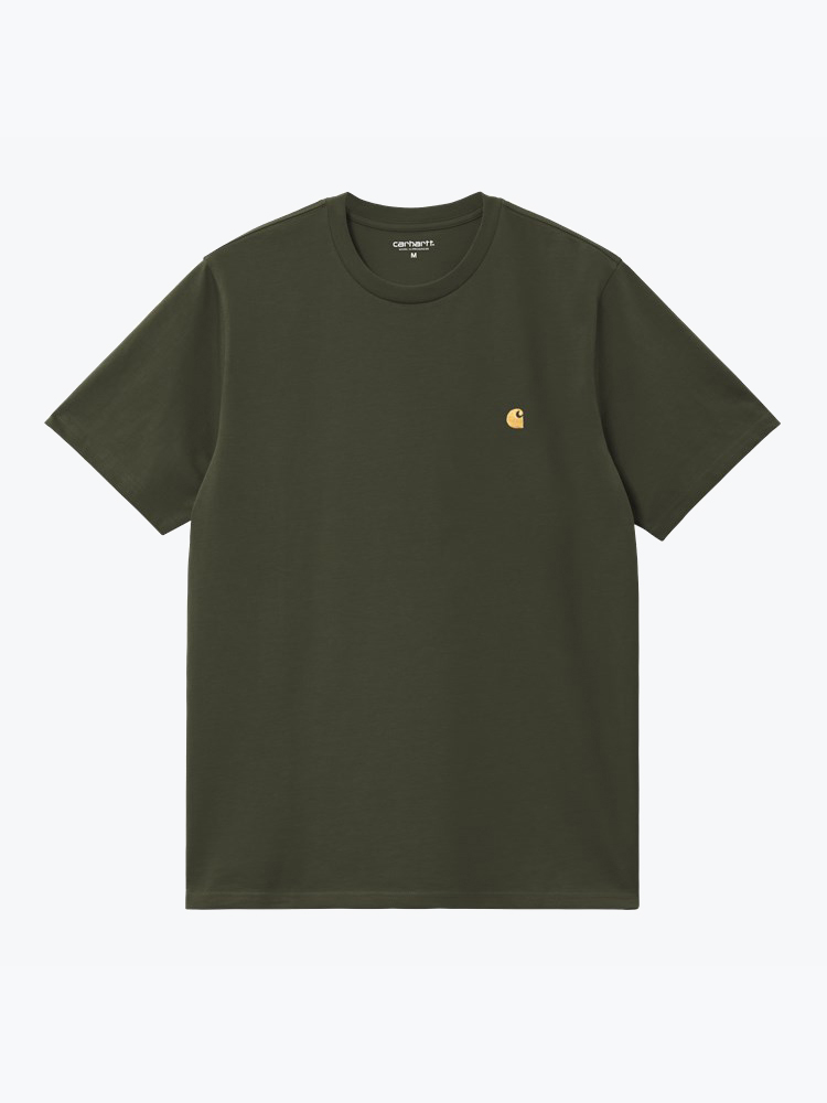 Carhartt WIP – Carhartt WIP - S/S Chase T-Shirt Groen - T-Shirts - Heren – Groen – T-Shirts
