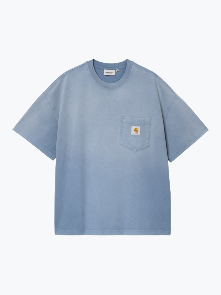 Carhartt WIP – Carhartt WIP - S/S Hudson Pocket T-Shirt Blauw - T-Shirts - Heren – Blauw – T-shirts