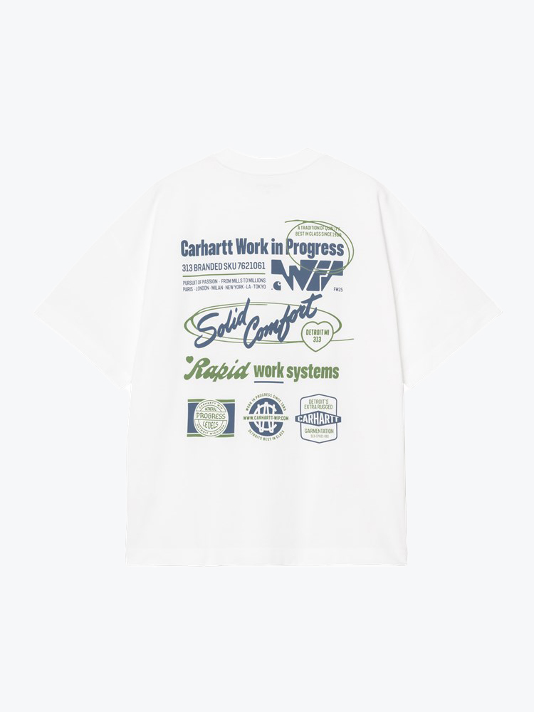 Carhartt WIP – Carhartt WIP - S/S Networks T-Shirt Wit - T-Shirts - Heren – Wit – T-Shirts