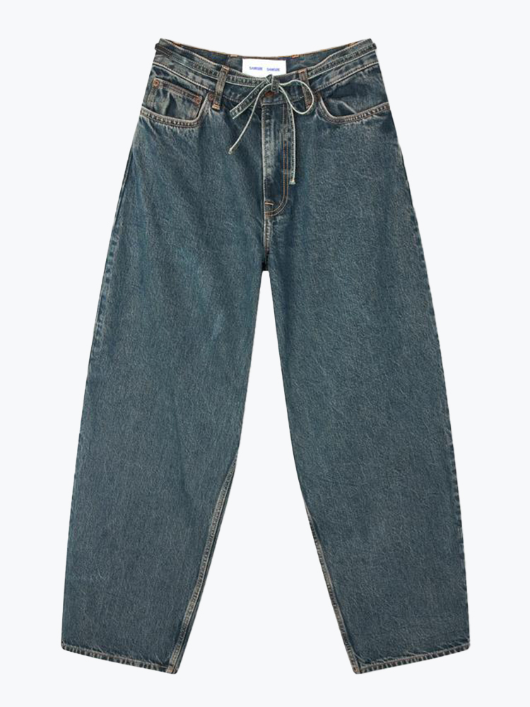 Samsoe Samsoe – Samsoe Samsoe - Saharper Jeans Belt 15767 Burnt Oak - Jeans - Dames – Bruin – Jeans