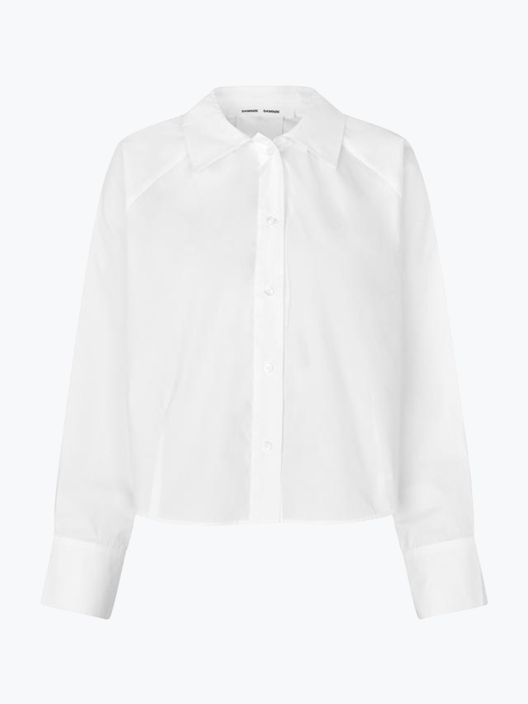 Samsoe Samsoe – Samsoe Samsoe - Sakya Shirt 15756 White - Blouses - Dames – Wit – Blouses