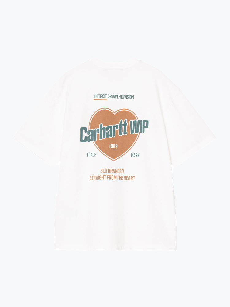 Carhartt WIP – Carhartt WIP - W' S/S Growth T-Shirt Wit - T-Shirts - Dames – Wit – T-shirts