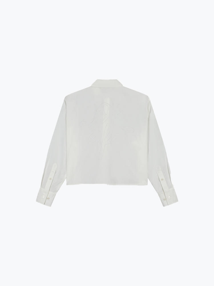 OLAF – Olaf - Monogram Shirt White - Blouses - Dames – Wit – Blouses