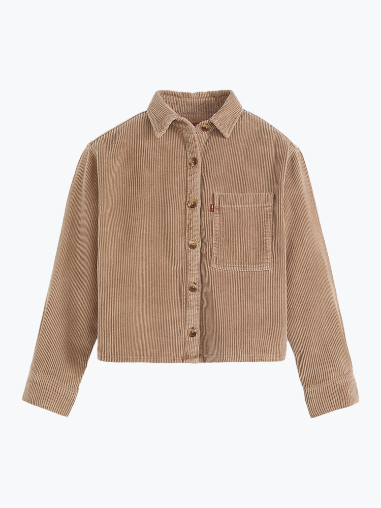Levi's – Levi's - Celine Cozy Shacket Amphora Neutral - Jassen - Dames – Beige – Jassen