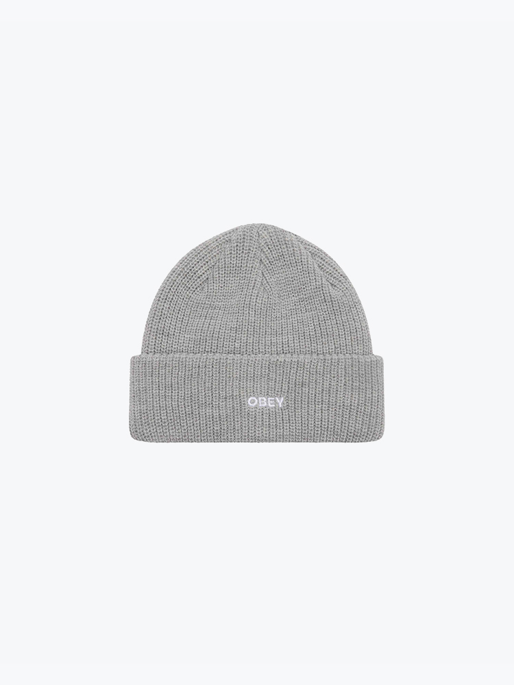 Obey – Obey - Future beanie Heather grey - Mutsen - Unisex – Grijs – Mutsen