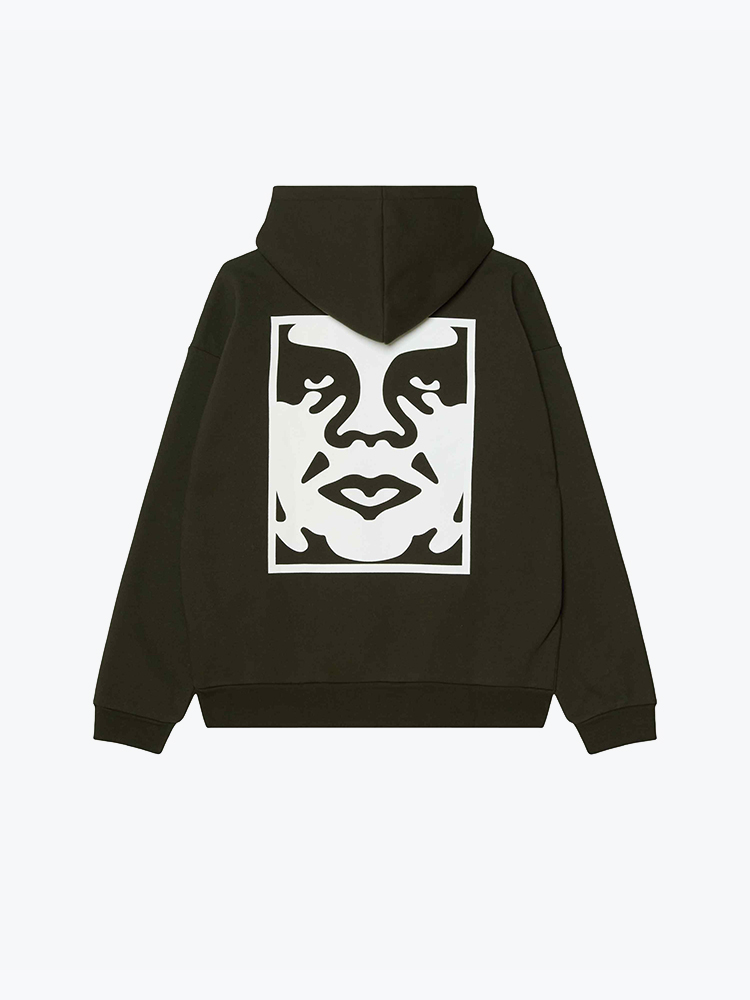 Obey – Obey - Bold icon extra heavy hood Rosin - Truien - Heren – Roze – Truien