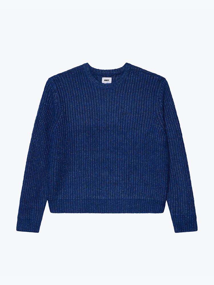 Obey – Obey - Obey dexter sweater Surf blue - Truien - Heren – Blauw – Truien