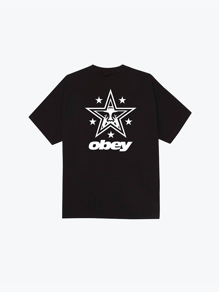 Obey – Obey - Obey star Black - T-Shirts - Heren – Zwart – T-Shirts