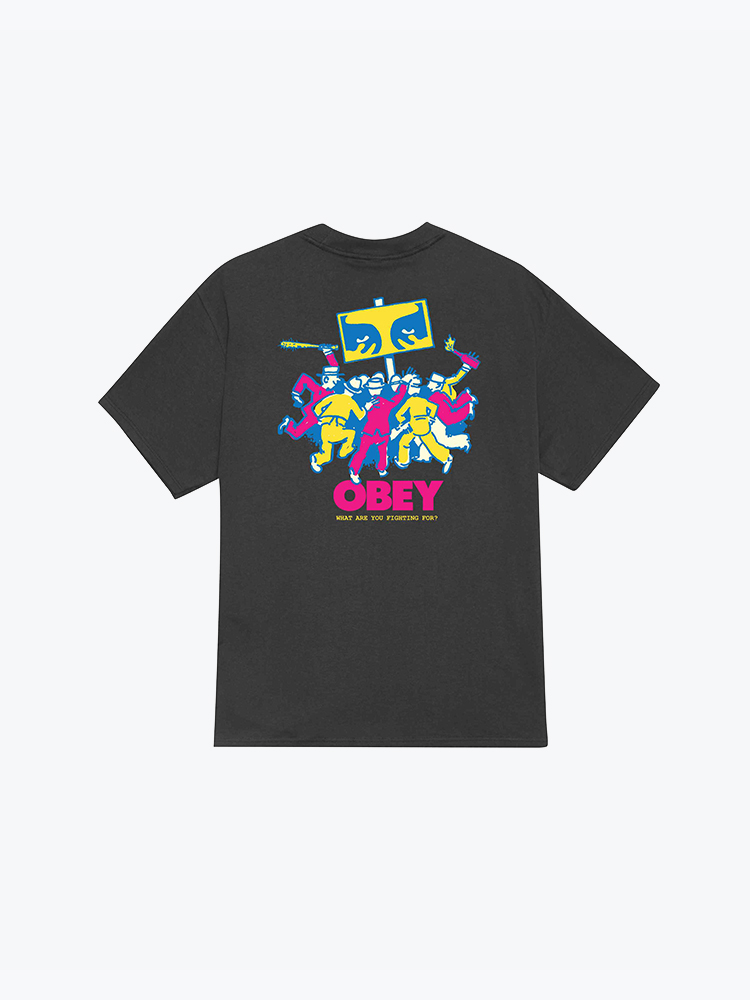 Obey – Obey - Obey steady mobbin' Vintage black - T-Shirts - Heren – Zwart – T-Shirts