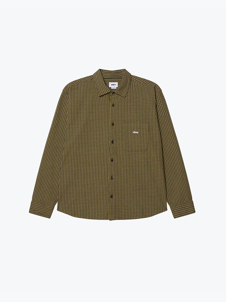 Obey – Obey - Jimmy woven Rosin multi - Truien - Heren – Roze – Truien