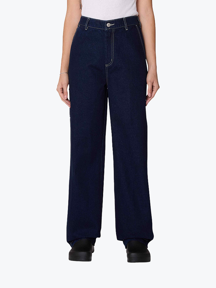 Obey – Obey - Fritz carpenter denim Rinse indigo - Broeken - Dames – Blauw – Broeken