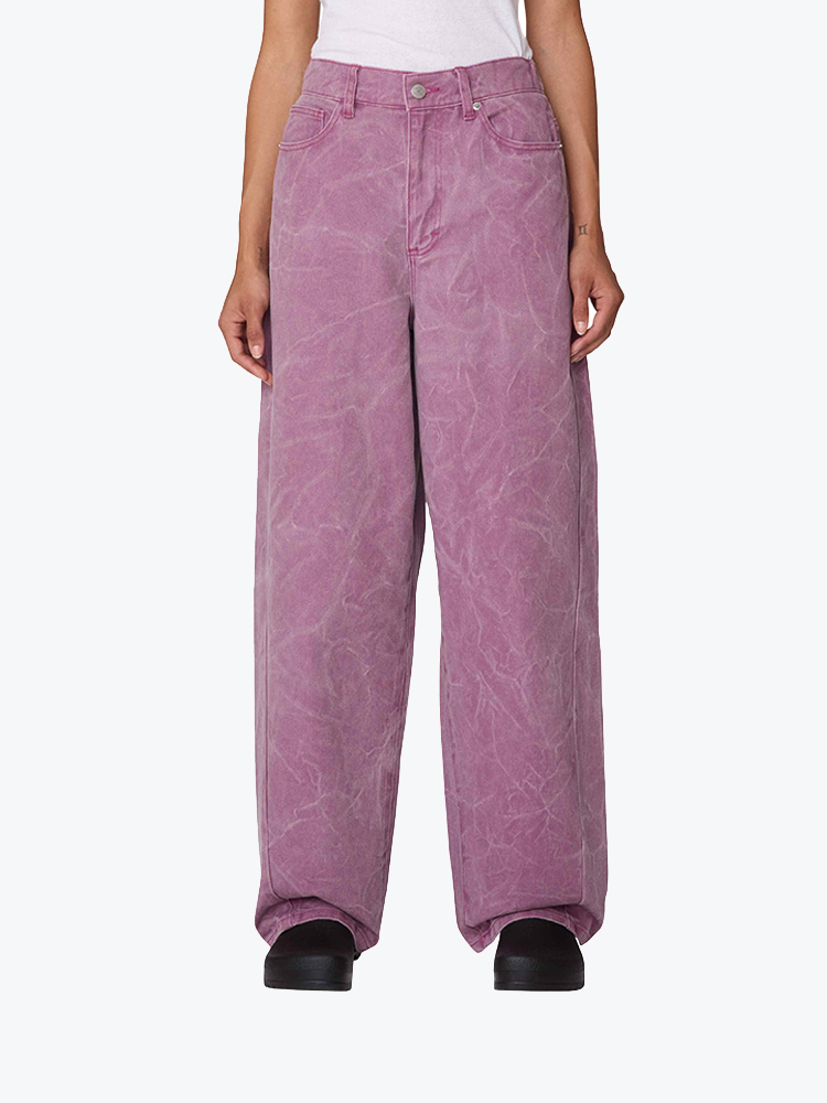 Obey – Obey - Donovan 5 pocket pant Tulip wrinkle wash - Broeken - Dames – Multi – Broeken