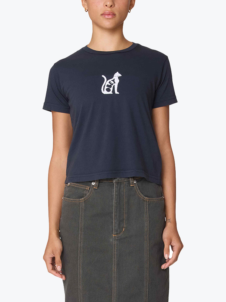 Obey – Obey - Obey cat Black - T-Shirts - Dames – Zwart – T-Shirts