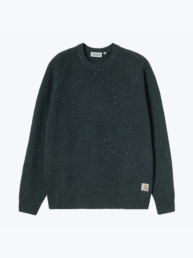 Carhartt WIP – Carhartt WIP - Anglistic Sweater Blauw - Truien - Heren – Blauw – Truien