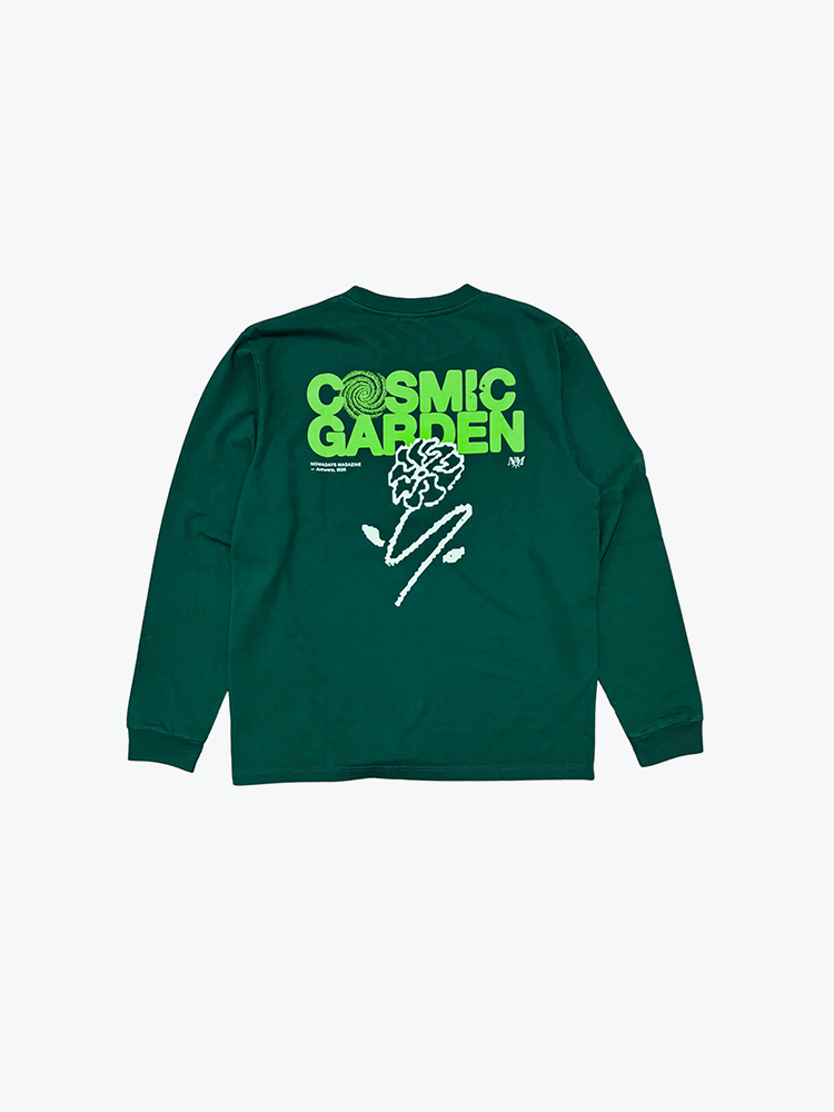 Nowadays Magazine – Nowadays Magazine - Cosmic Garden Tee Dark Green - T-Shirts - Heren – Groen – T-Shirts