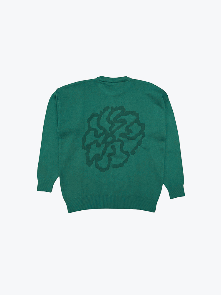 Nowadays Magazine – Nowadays Magazine - Trippy Flower Green - Truien - Heren – Groen – Truien