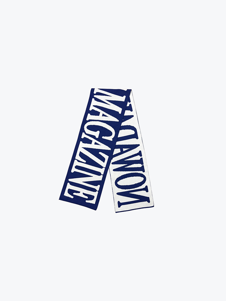 Nowadays Magazine – Nowadays Magazine - Nowadays Mag Navy / White - Sjaals - Unisex – Blauw – Sjaals