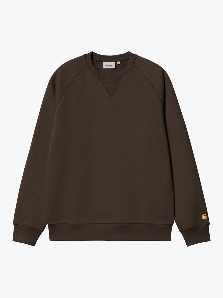 Carhartt WIP – Carhartt WIP - Chase Sweat Bruin - Truien - Heren – Bruin – Truien