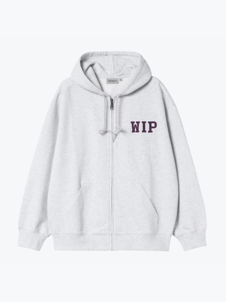 Carhartt WIP – Carhartt WIP - Hooded Mini Wip Sweat Jacket Grijs - Truien - Heren – Grijs – Truien
