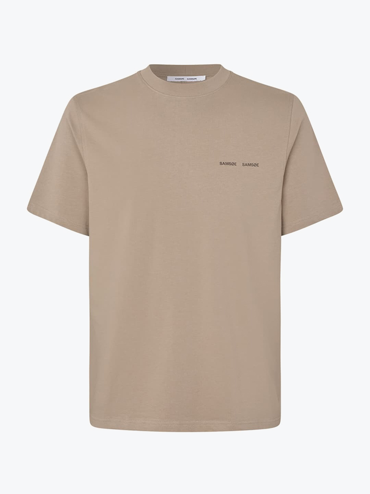 Samsoe Samsoe – Samsoe Samsoe - Norsbro T-Shirt 6024 Elephant Skin - Truien - Heren – Grijs – Truien