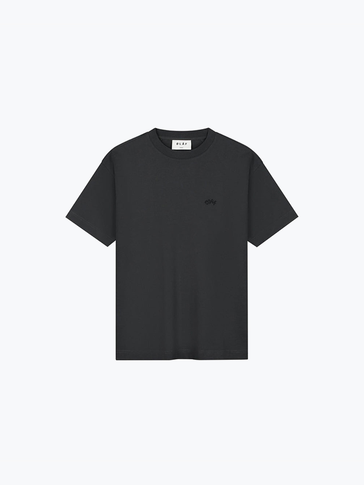 OLAF – Olaf - Signature Tee Black - T-Shirts - Heren – Zwart – T-Shirts