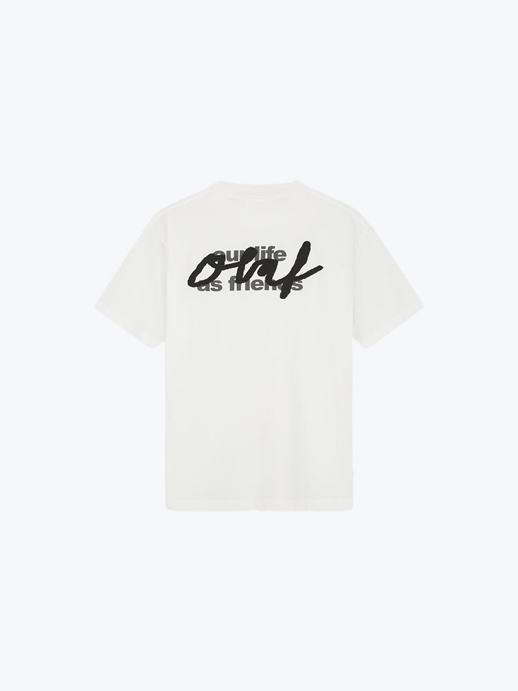 OLAF – Olaf - Script Graphic Tee Optical White - T-Shirts - Heren – Wit – T-Shirts
