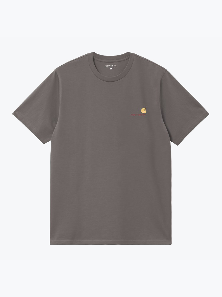 Carhartt WIP – Carhartt WIP - S/S American Script T-Shirt Paars - T-Shirts - Heren – Paars – T-Shirts
