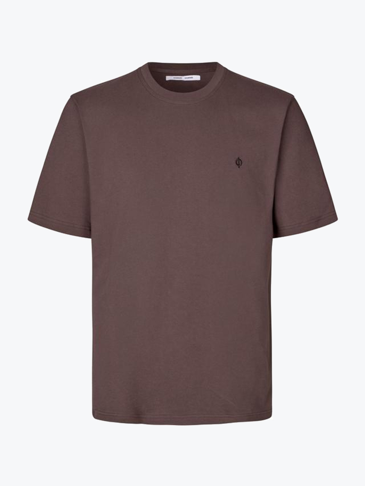 Samsoe Samsoe – Samsoe Samsoe - Saotto T-Shirt 11415 Raisin - Truien - Heren – Paars – Truien