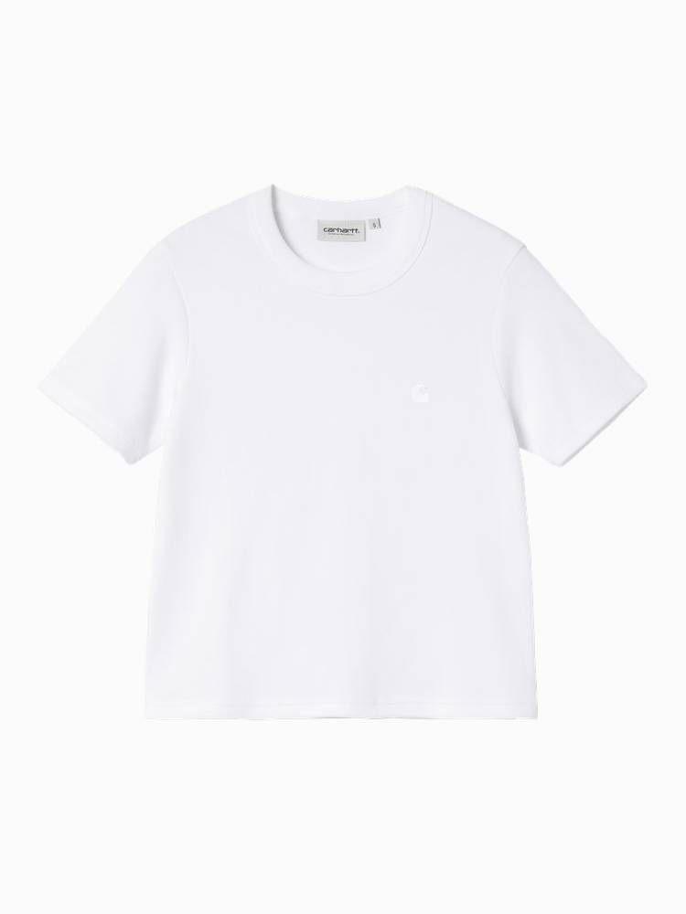 Carhartt WIP – Carhartt WIP - W' S/S Philipa T-Shirt Wit - T-Shirts - Dames – Wit – T-Shirts