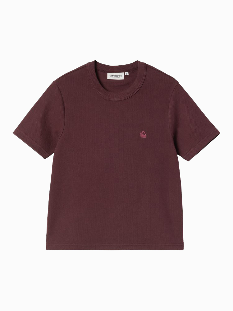 Carhartt WIP – Carhartt WIP - W' S/S Philipa T-Shirt Bruin - T-Shirts - Dames – Bruin – T-Shirts