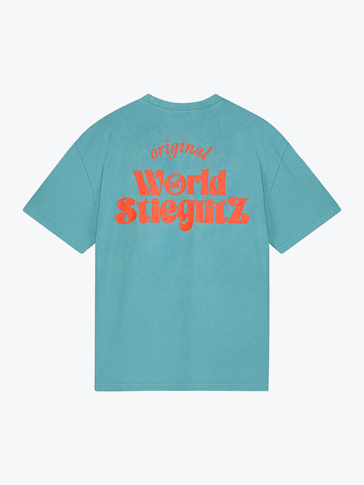 Stieglitz – Stieglitz - World of Stieg Oversized T-shirt Green - T-Shirts - Dames – Groen – T-Shirts