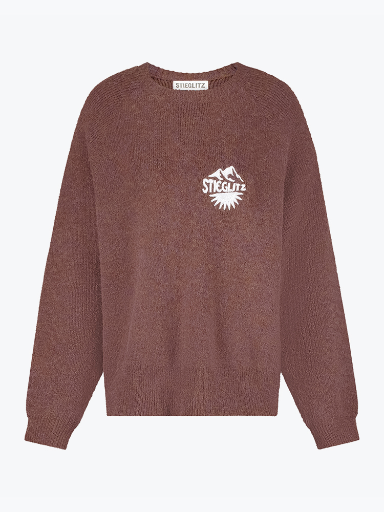 Stieglitz – Stieglitz - Melicia Jumper Brown melange - Truien - Dames – Bruin – Truien
