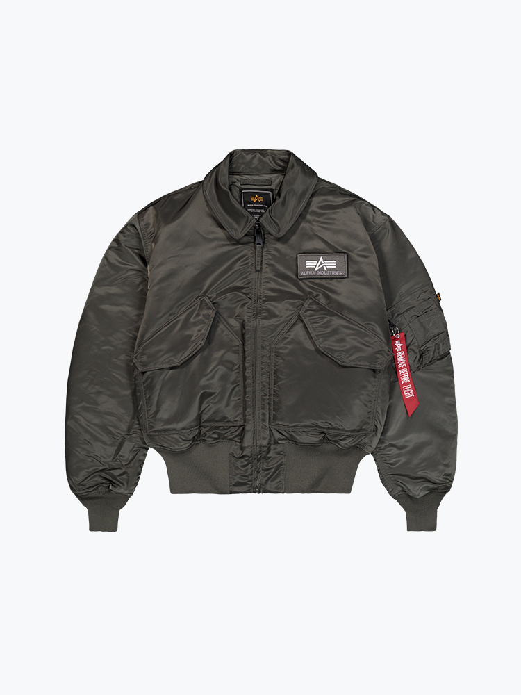 Alpha Industries – Alpha Industries - CWU-45 Heritage Bomber Jacket Rep.Grey - Winterjassen - Heren – Grijs – Winterjassen