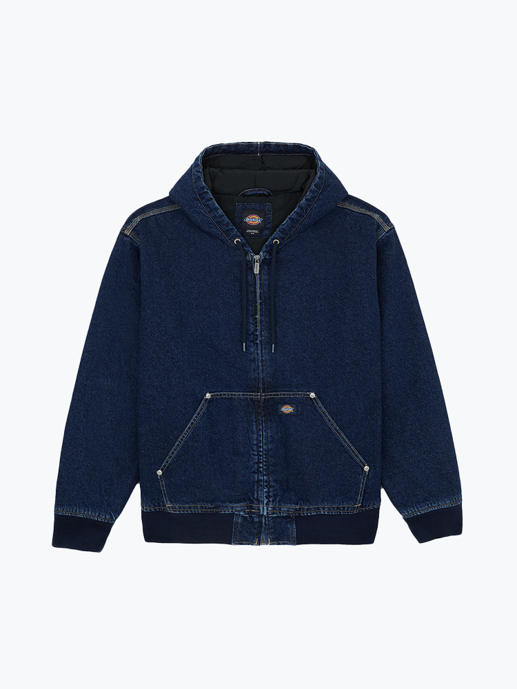 Dickies – Dickies - Hilham Hooded Jacket Dark Indigo - Jassen - Heren – Blauw – Jassen