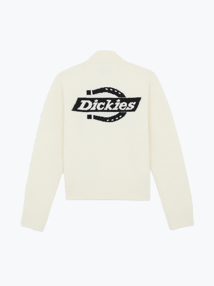 Dickies – Dickies - Ruston Qz Sweater W Egret - Truien - Dames – Beige – Truien