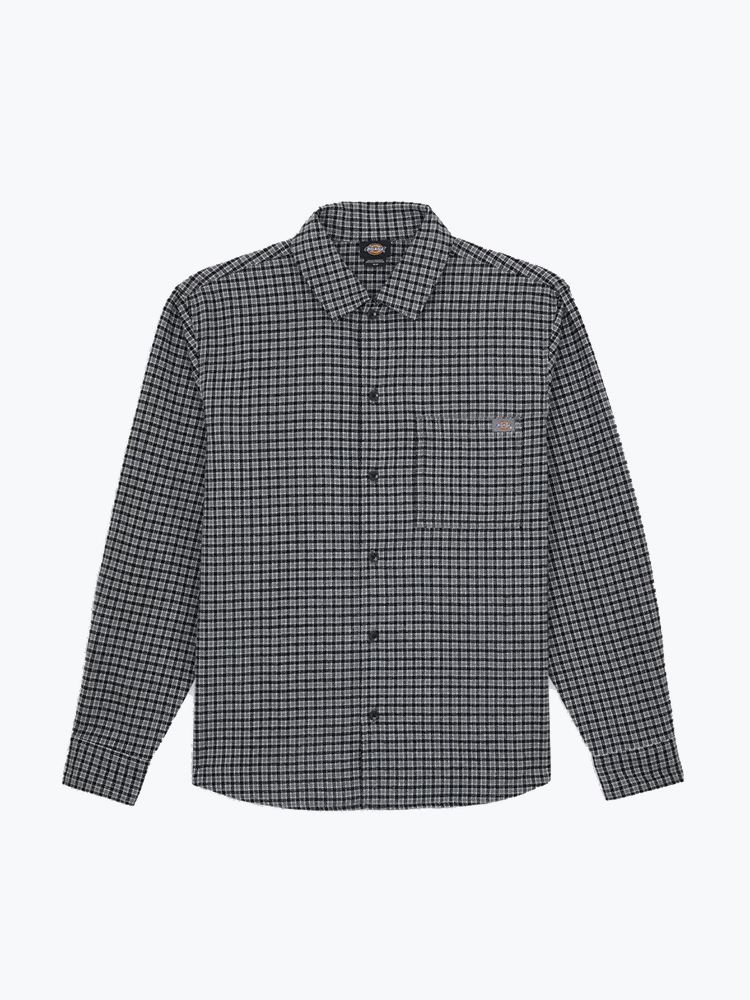 Dickies – Dickies - Hendersonville Shirt Ls December Sky - Overhemden - Heren – Blauw – Overhemden