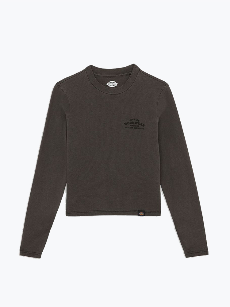 Dickies – Dickies - Christiana Gd Ls Tee Black - T-Shirts - Dames – Zwart – T-Shirts