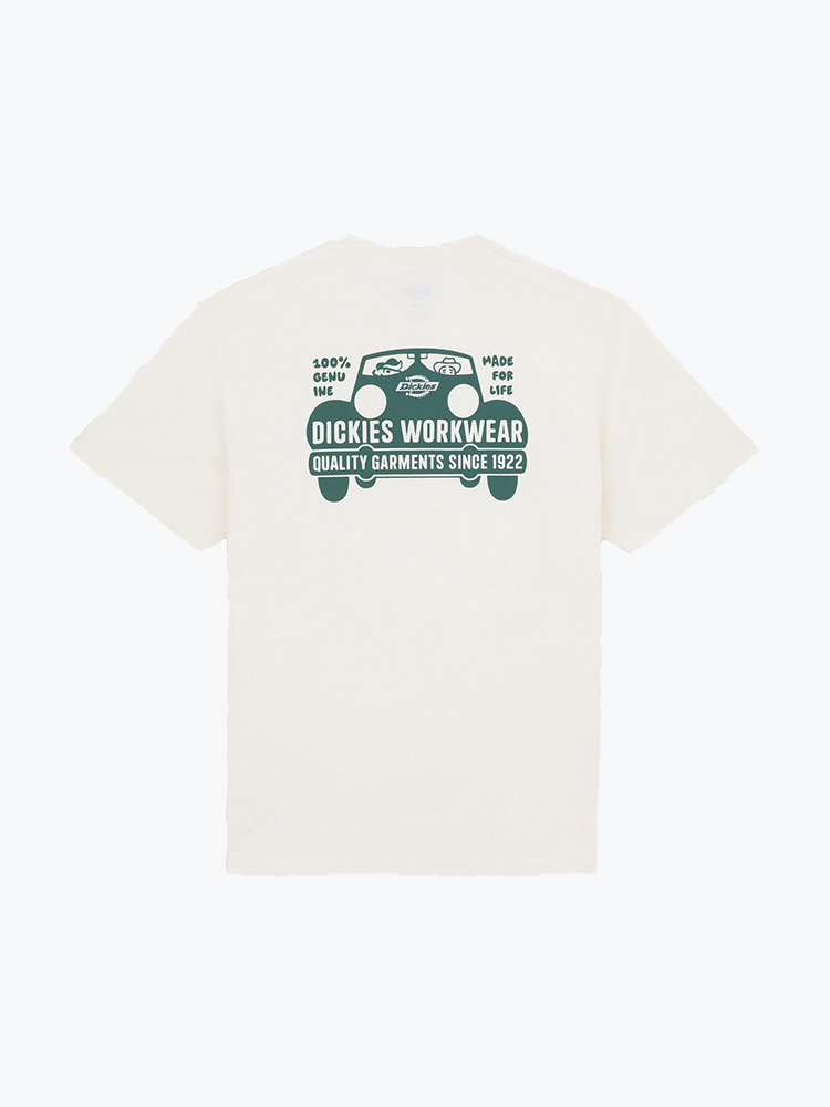 Dickies – Dickies - Gordonsville Tee Ss Egret - T-Shirts - Heren – Beige – T-Shirts