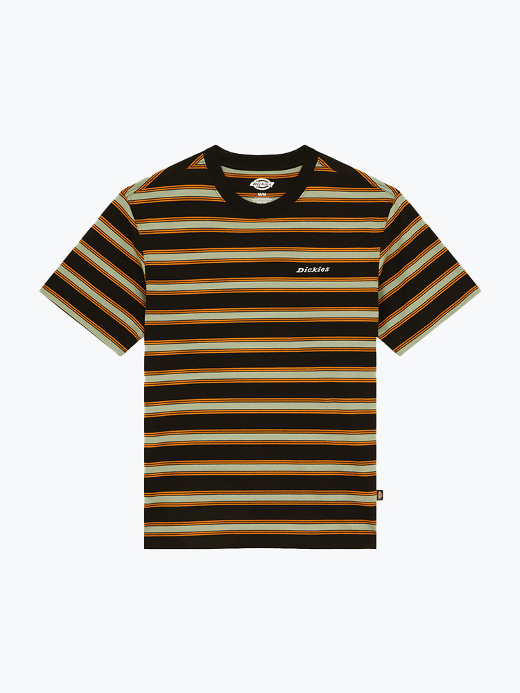 Dickies – Dickies - York Stripe Tee Ss Black - T-Shirts - Heren – Zwart – T-Shirts