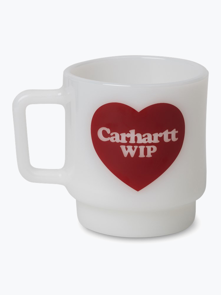 Carhartt WIP – Carhartt WIP - Heart Glass Mug Wit - Accessoires > Goodies - Unisex – Wit – Goodies