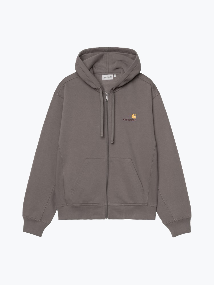 Carhartt WIP – Carhartt WIP - Hooded American Script Jacket Paars - Jassen - Heren – Paars – Jassen